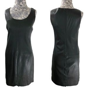 Vince | Leather Dress Sleeveless